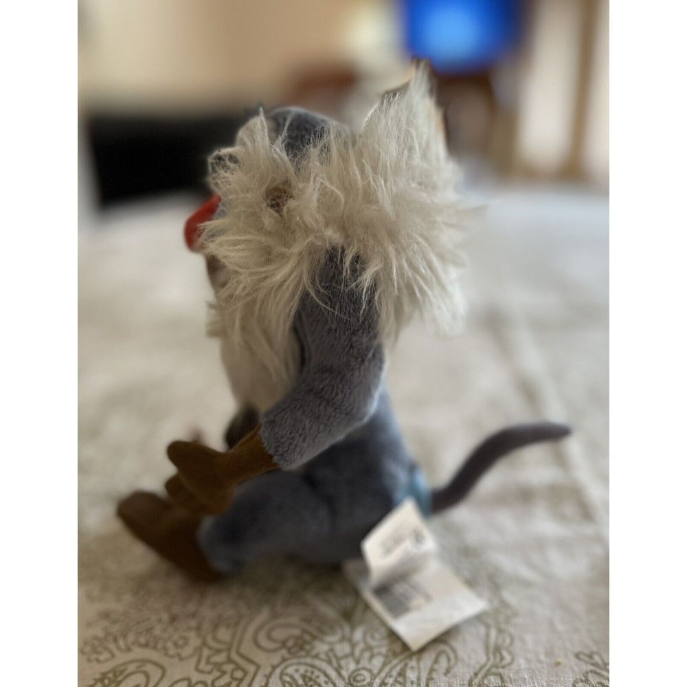 Vintage early Y2K Disney Store Lion King RAFIKI Mini Bean Bag 8" Stuffed Plush - Picture 3 of 5